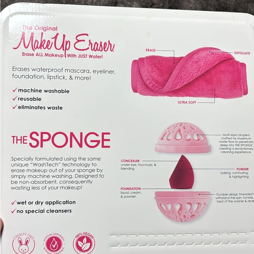 Pink Makeup Remover Set - Picture 2 of 2
